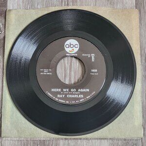 Ray Charles Here We Go Again Somebody Ought 1967 45 RPM 7in ABC Records TRC-299A